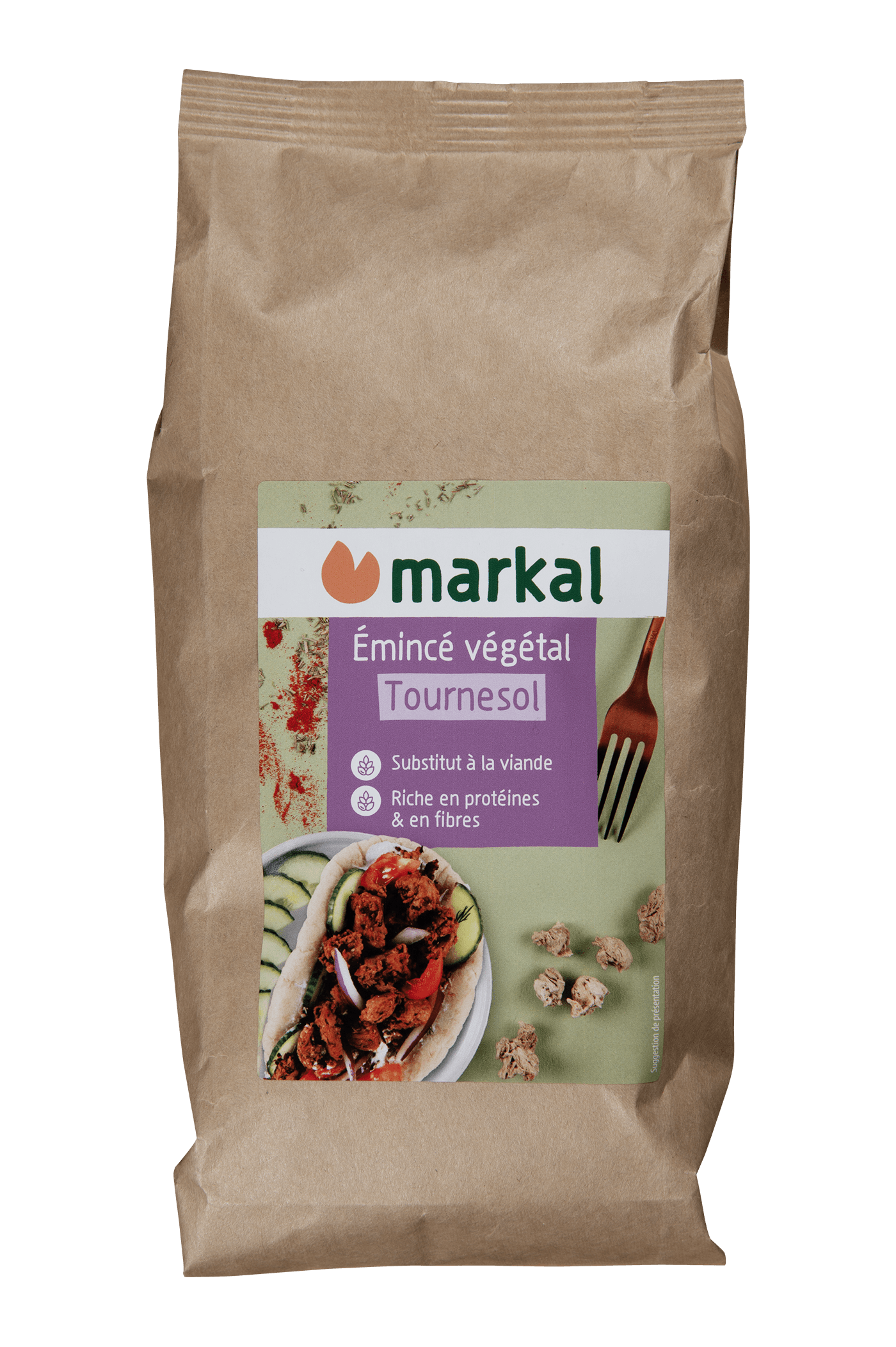 Vegan minced protein with sunflower protein